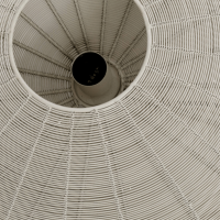 Bahoto hanglamp Ø51x20 cm - mat crème - OUTLET B