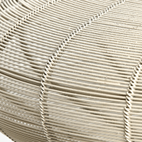 Bahoto hanglamp Ø51x20 cm - mat crème - OUTLET B