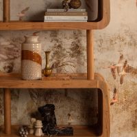 Rattle kast open hout