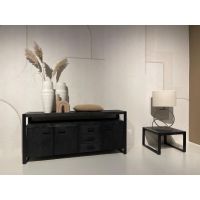 Livingfurn Norris dressoir 210 cm - zwart