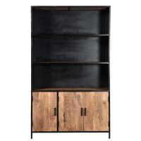 Livingfurn Sturdy wandkast 120 cm - zwart