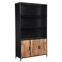 Livingfurn Sturdy wandkast 120 cm - zwart