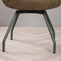 Rosario eetkamerstoel met groene poot - groen