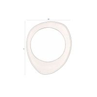 Dutchbone Aren spiegel - zwart hout M