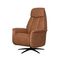Label51 Oslo elektrische fauteuil - cognac microsuède