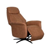 Label51 Oslo elektrische fauteuil - cognac microsuède