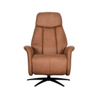 Label51 Oslo elektrische fauteuil - cognac microsuède