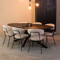 James eetkamertafel ovaal 210 cm mangohout