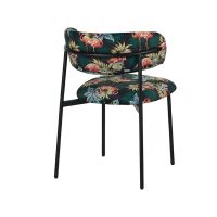 Ferry eetkamerstoel velvet - flamingo print