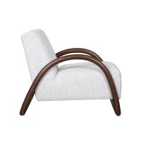 Viggo fauteuil bouclé - naturel/walnoot eiken
