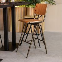 Label51 Solid barkruk hout 86 cm