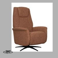 Label51 Stockholm elektrische fauteuil bouclé - koraal