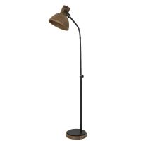 Imbert vloerlamp - hout/mat zwart