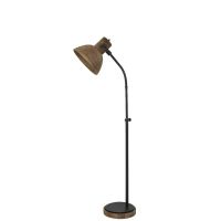Imbert vloerlamp - hout/mat zwart