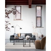 Orion vloerlamp 2L - mat zwart