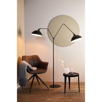 Orion vloerlamp 2L - mat zwart