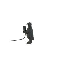 Penguin tafellamp E14 12x12x24 cm - mat zwart