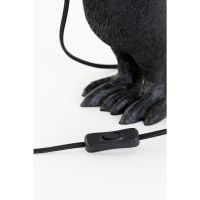 Penguin tafellamp E14 16x13x34 cm - mat zwart