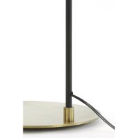 Braja vloerlamp - mat zwart/antiek brons