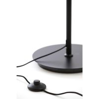 Julia vloerlamp - glas smoke zwart