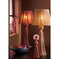 Light & Living Espino tafellamp ø31x70 cm - crème+naturel