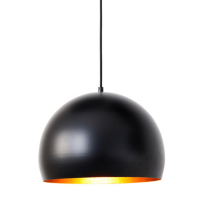 Jaicey hanglamp Ø33x25 cm mat zwart/goud van het woonmerk Light&Living