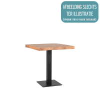 Label51 Restauranttafel 70x70x74 cm - straight edge - espresso