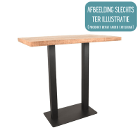 Label51 Restaurant/Bartafel 120x70x108 cm - straight edge - espresso