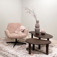 Brix Nubi salontafel set van 2 - donkerbruin