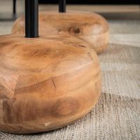 Nicholas salontafel set van 2 driehoekig - massief acacia naturel