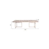 Dutchbone Class salontafel 120x60x35 cm - eikenhout