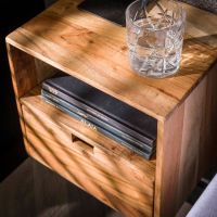 Fraaai Adam zwevend nachtkastje acacia