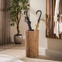 Fraaai Sedona paraplubak dicht massief mangohout - zand