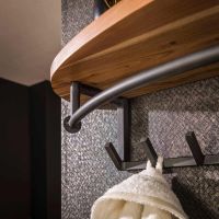 Fraaai Leanne wandkapstok 8 haken hoedenplank - OUTLET B