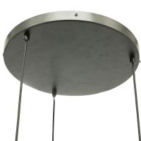 Pivot hanglamp rond - grijs glas