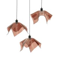 Nims cluster hanglamp 3 - bruin glas