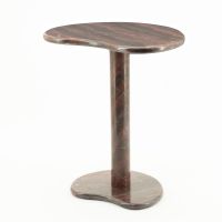 By-Boo Rosso bijzettafel marmer - burgundy