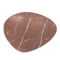 By-Boo Lior bijzettafel marmer - bruin/rood