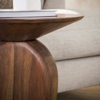 Dixie bijzettafel - massief acacia glaze bruin