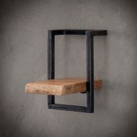 Woody metaal wandplank - bundel set van vijf 100x65 cm