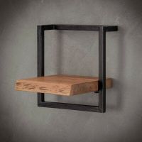 Fraaai Woody metaal wandplank - bundel set van vijf 135x65 cm