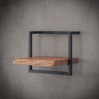 Woody metaal wandplank - bundel set van vijf 100x65 cm