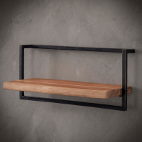 Woody Metaal Wandplank - Bundel Set van Drie 65x60 cm van het woonmerk Fraaai