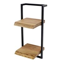 Woody metaal wandplank 30x65 cm