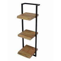 Woody metaal wandplank 30x100 cm