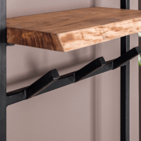 Woody kapstok metaal hoog met plank en 6 haken van het woonmerk Fraaai