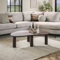 Fraaai Osborn salontafel 110 cm niervormig Maya teak - bruin