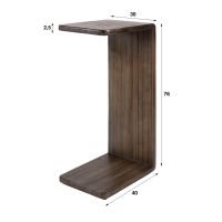 Fraaai Rebecca overzettafel - massief teak espresso