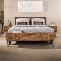 Fraaai Pioter tv-meubel massief mangohout - zand