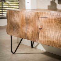 Fraaai Pioter tv-meubel massief mangohout - zand